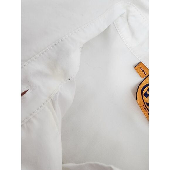 Tory Burch Button Down Blouse Women's 6 Ruffle Office Top‎ White - Picture 7 of 8